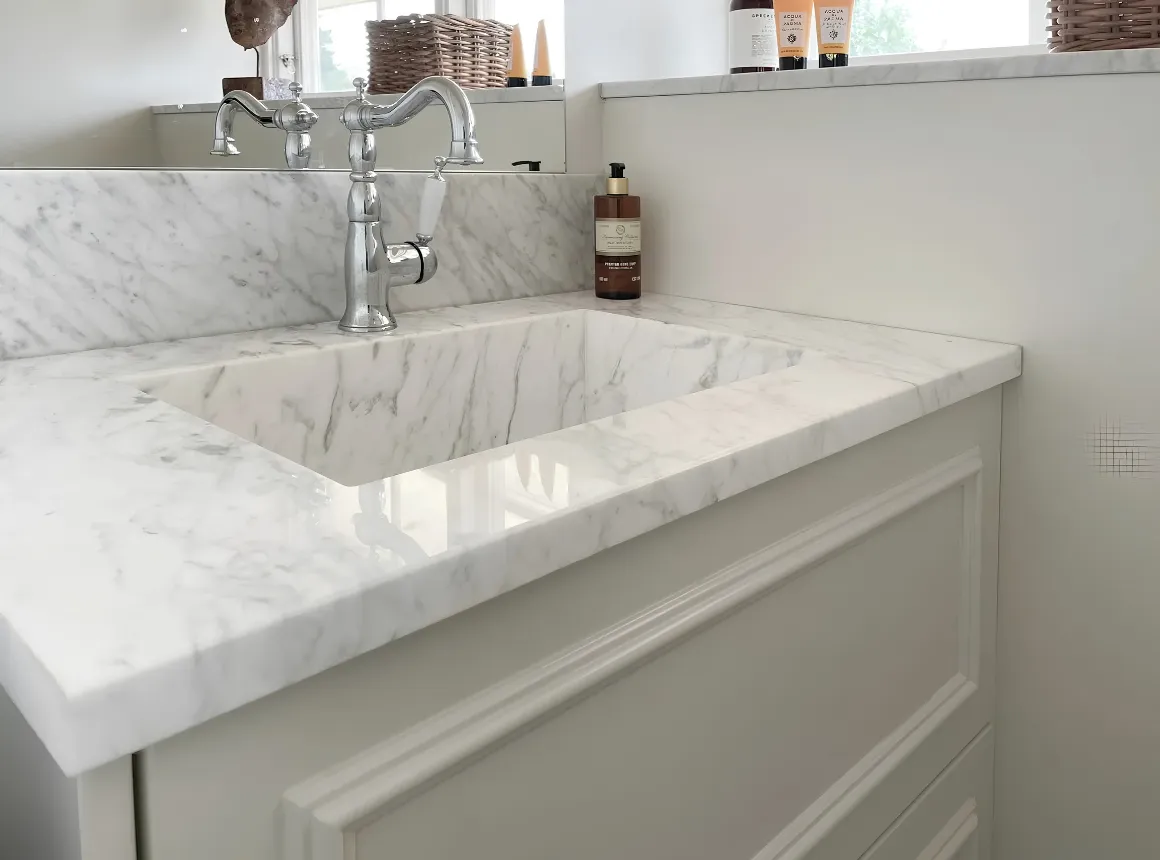 Custom bathroom vanity and cabinetry